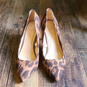 a new day Leopard print  heels size 6 1/2